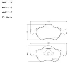 Комплект тормозных колодок (AUTOMOTOR France: PBP2091)