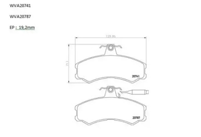 Комплект тормозных колодок (AUTOMOTOR France: PBP2402)