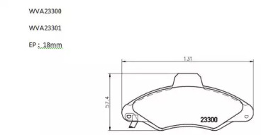 Комплект тормозных колодок (AUTOMOTOR France: ABP2488)