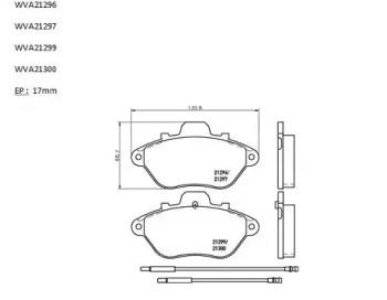 Комплект тормозных колодок (AUTOMOTOR France: ABP2489)