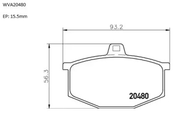 Комплект тормозных колодок (AUTOMOTOR France: PBP2893)