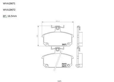 Комплект тормозных колодок (AUTOMOTOR France: ABP3004)