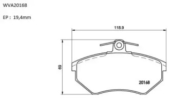 Комплект тормозных колодок (AUTOMOTOR France: PBP3031)