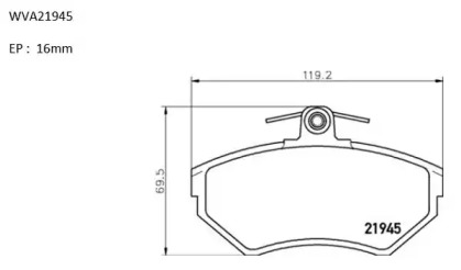 Комплект тормозных колодок (AUTOMOTOR France: ABP3195)