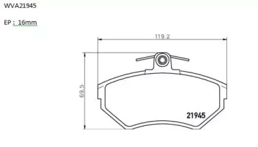 Комплект тормозных колодок (AUTOMOTOR France: ABP3196)