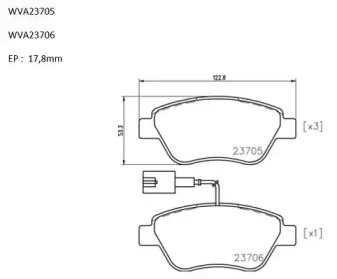 Комплект тормозных колодок (AUTOMOTOR France: ABP3235)