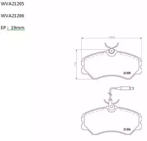 Комплект тормозных колодок (AUTOMOTOR France: PBP3254)