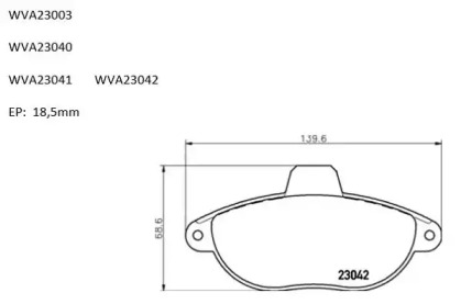 Комплект тормозных колодок (AUTOMOTOR France: ABP3687)