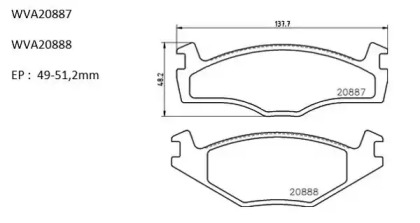 Комплект тормозных колодок (AUTOMOTOR France: ABP4033)