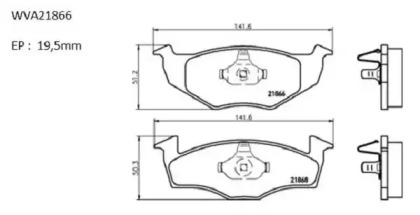 Комплект тормозных колодок (AUTOMOTOR France: PBP4048)