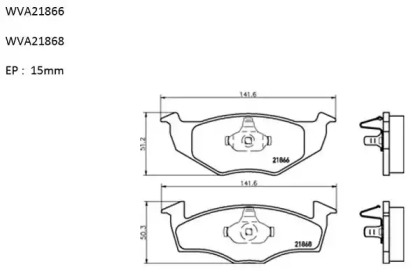 Комплект тормозных колодок (AUTOMOTOR France: ABP4099)