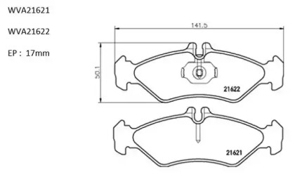 Комплект тормозных колодок (AUTOMOTOR France: ABP4101)