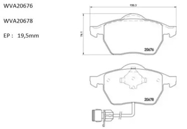 Комплект тормозных колодок (AUTOMOTOR France: PBP4182)