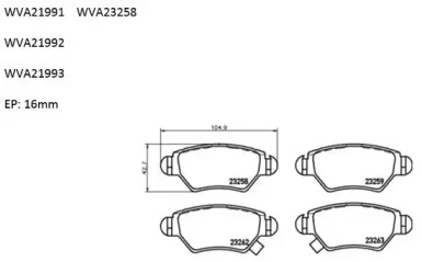 Комплект тормозных колодок (AUTOMOTOR France: ABP4226)