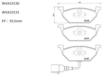 Комплект тормозных колодок (AUTOMOTOR France: PBP4234)