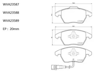 Комплект тормозных колодок (AUTOMOTOR France: ABP4278)