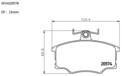 Комплект тормозных колодок (AUTOMOTOR France: ABP4286)