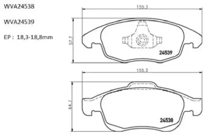 Комплект тормозных колодок (AUTOMOTOR France: ABP4358)