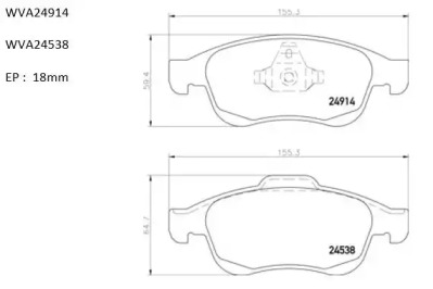 Комплект тормозных колодок (AUTOMOTOR France: PBP4360)