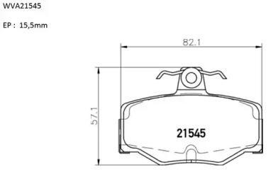 Комплект тормозных колодок (AUTOMOTOR France: ABP4579)