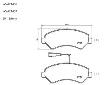 Комплект тормозных колодок (AUTOMOTOR France: ABP5464)