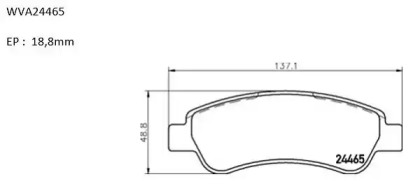 Комплект тормозных колодок (AUTOMOTOR France: ABP5469)