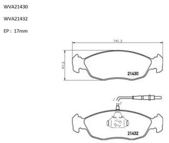 Комплект тормозных колодок (AUTOMOTOR France: PBP5482)