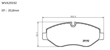 Комплект тормозных колодок (AUTOMOTOR France: PBP6720)