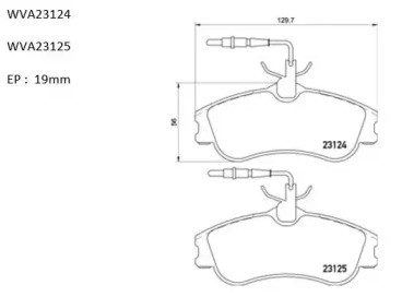 Комплект тормозных колодок (AUTOMOTOR France: PBP7734)