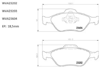 Комплект тормозных колодок (AUTOMOTOR France: ABP8024)