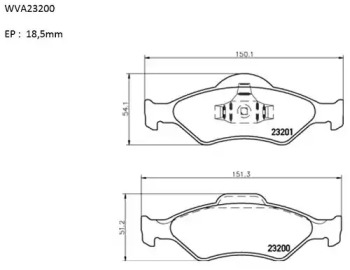 Комплект тормозных колодок (AUTOMOTOR France: ABP8025)