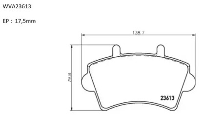 Комплект тормозных колодок (AUTOMOTOR France: PBP8045)