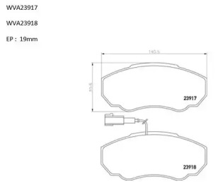 Комплект тормозных колодок (AUTOMOTOR France: ABP8061)