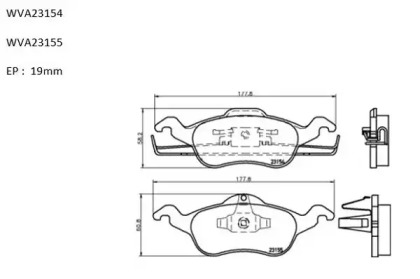 Комплект тормозных колодок (AUTOMOTOR France: ABP9607)