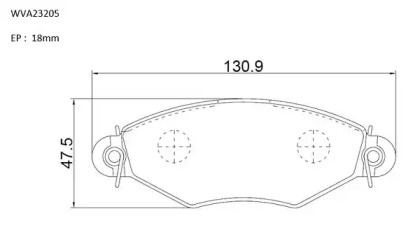 Комплект тормозных колодок (AUTOMOTOR France: PBP9613)