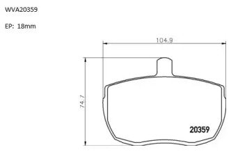 Комплект тормозных колодок (AUTOMOTOR France: ABP9859)