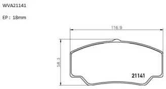 Комплект тормозных колодок (AUTOMOTOR France: ABP9870)