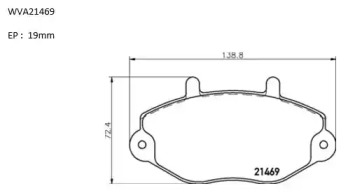 Комплект тормозных колодок (AUTOMOTOR France: PBP9875)