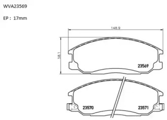 Комплект тормозных колодок (AUTOMOTOR France: ABP9897)