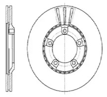 Тормозной диск (AUTOMOTOR France: ADC5027)