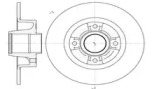 Тормозной диск (AUTOMOTOR France: PDC7823)