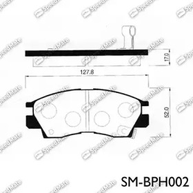 Комплект тормозных колодок (SpeedMate: SM-BPH002)