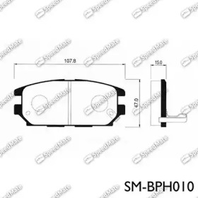 Комплект тормозных колодок (SpeedMate: SM-BPH010)