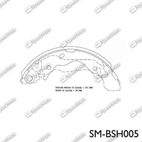 Комлект тормозных накладок (SpeedMate: SM-BSH005)