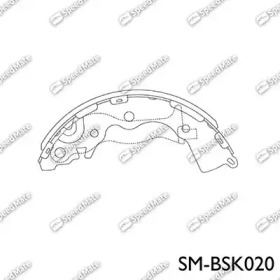 Комлект тормозных накладок (SpeedMate: SM-BSK020)