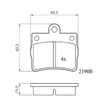 Комплект тормозных колодок (DriveTec: DPAD1402)