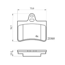 Комплект тормозных колодок (DriveTec: DPAD1680)