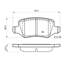 Комплект тормозных колодок (DriveTec: DPAD1741)