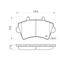 Комплект тормозных колодок (DriveTec: DPAD1746)