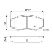 Комплект тормозных колодок (DriveTec: DPAD1790)